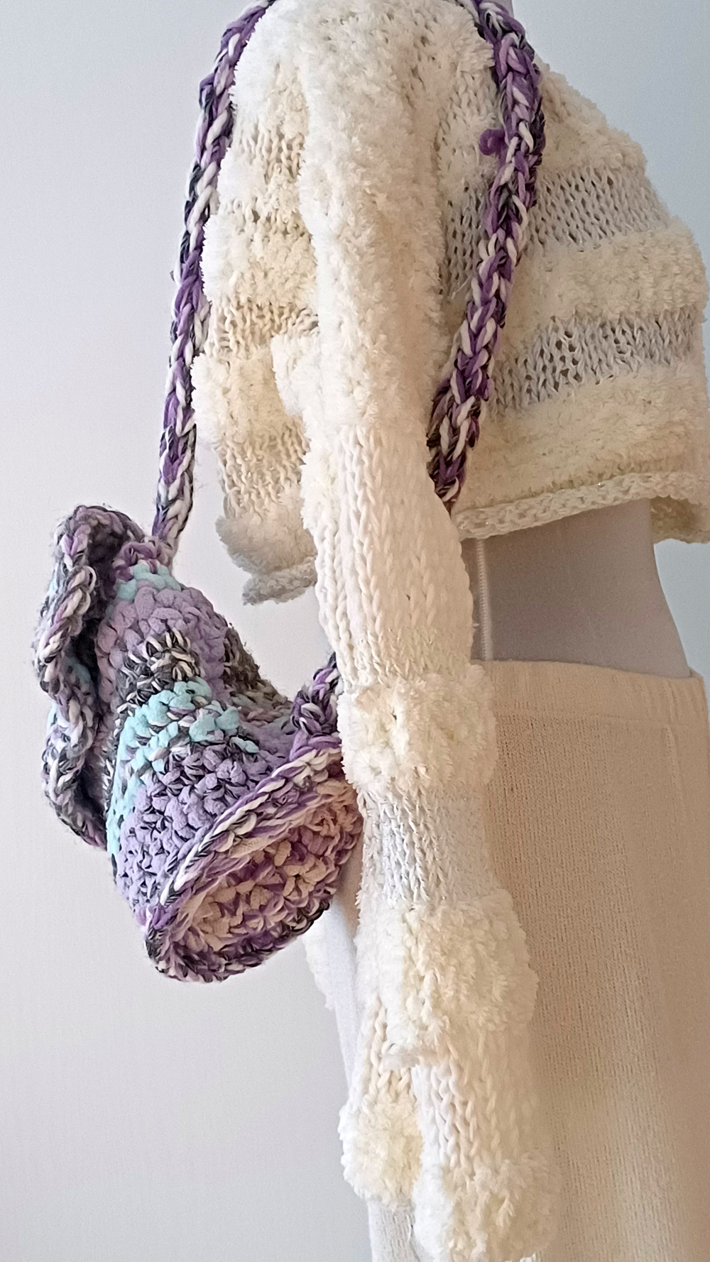 Рюкзак женский вязаный