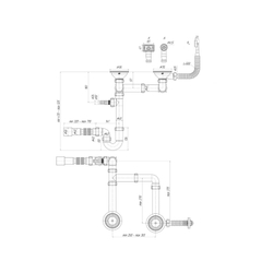 Сифон 3 1/2*40 прямоточ. унив. LD0515SA15