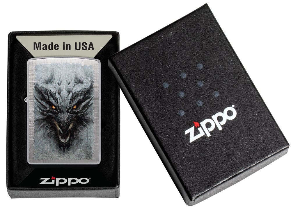 Зажигалка Zippo Dragon Design с покрытием Linen Weave (48732) 6