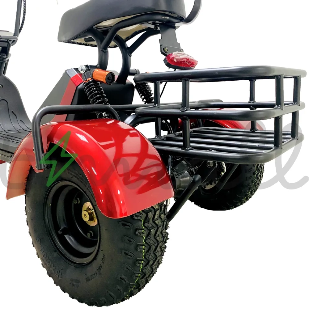 ЭЛЕКТРОСКУТЕР CITYCOCO GT X6 TRIKE mini 1000W 15AH 48V КРАСНЫЙ