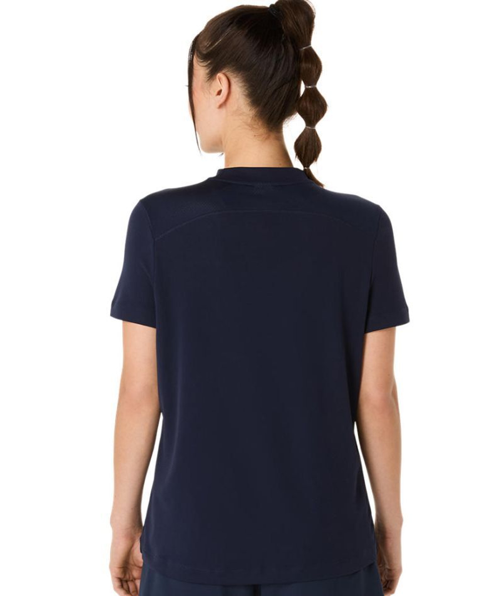 Женская теннисная футболка Asics Court Short Sleeve - небесный