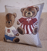 Декоративный гобеленовый чехол Мишки 47х47