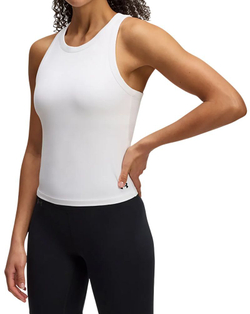 Женский топ теннисный Under Armour Motion High Neck Tank - белый