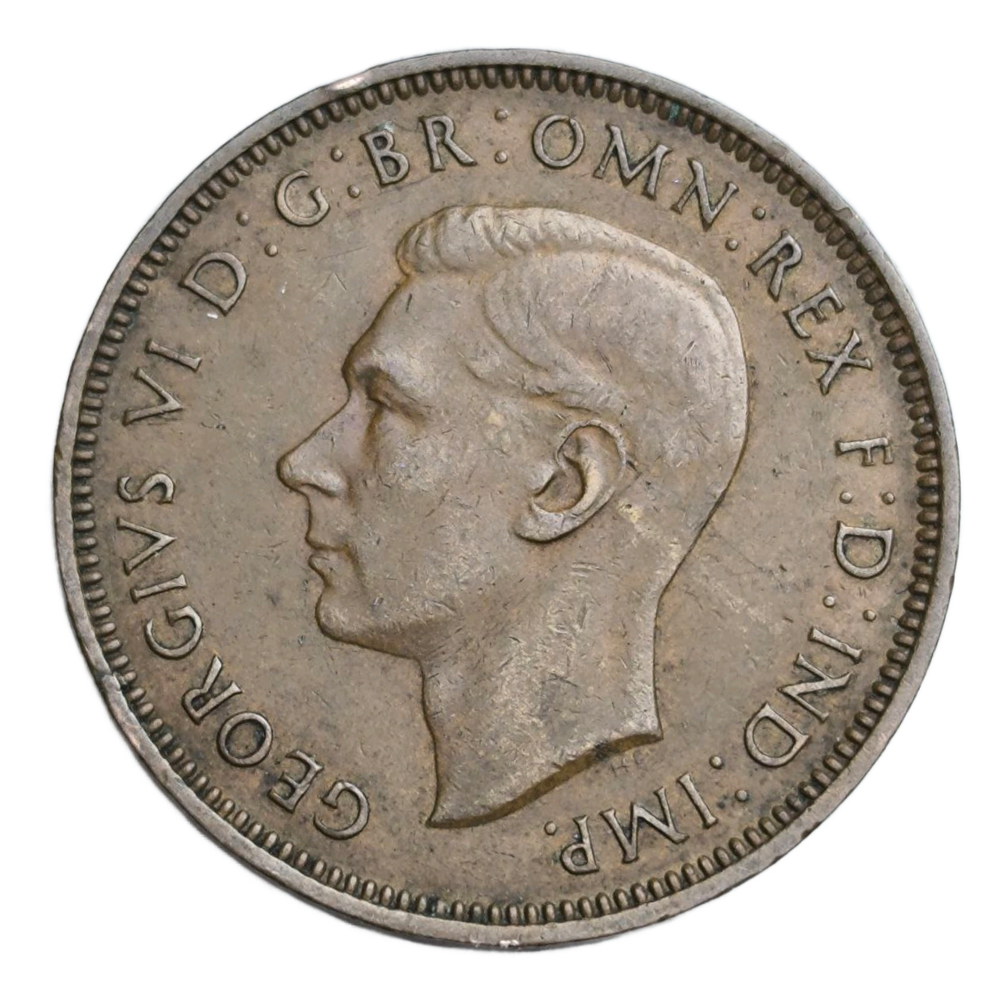 Монета 1/2 пенни (penny) 1938 год Австралия