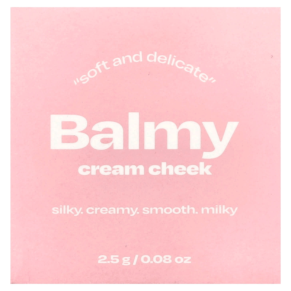 alternativestereo, Balmy Cream, крем для щек, № 2, клубничное молоко, 2,5 г (0,08 унции)