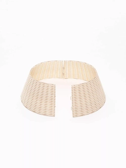 Корзина под елку Премиум Царская Лоза 65*48*30 см., разборная, бри, ЕлкиТорг (65-239)