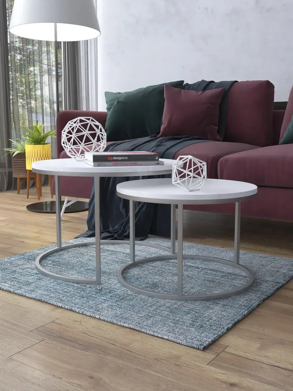 Комплект журнальных столов Акцент - СБГ - МДФ в ПВХ