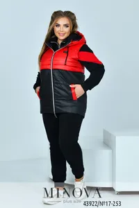 Жилет 17-253-черный-красный Minova