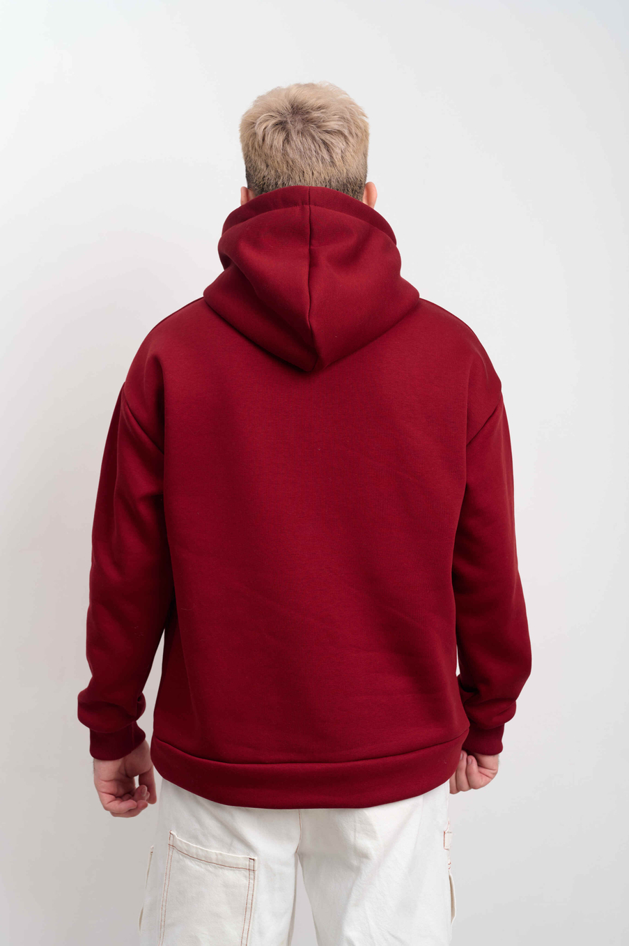 Худи мужское  с капюшоном "MARI EL" бордо