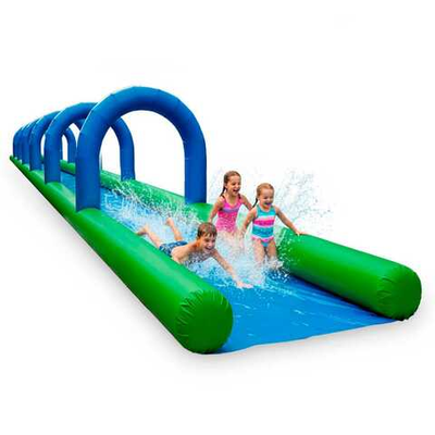 Водные горки на постоянном поддуве