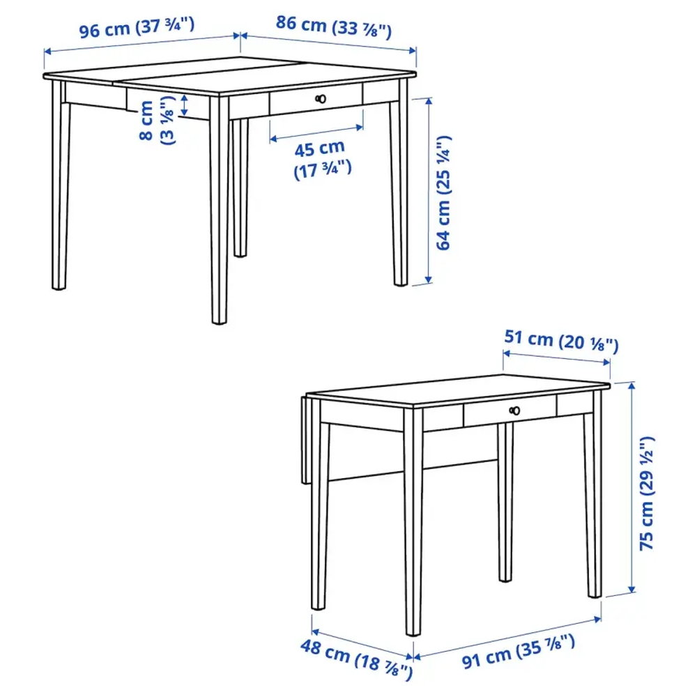 Стол и 4 стула - IDANÄS / SKOGSBO IKEA/ ИДАНАС/СКОГСБО ИКЕА, 86х75х96 см, белый/коричневый