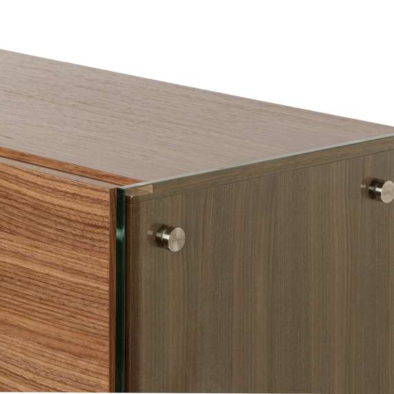 Комод Somerset 180х85 см, шпон ореха, стеклянные ножки