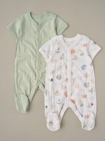 Комбинезоны на кнопках кор. рукав "Морское царство"