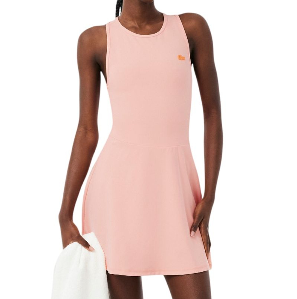 Теннисное платье Lacoste Ultra Dry Sport - rose/orange