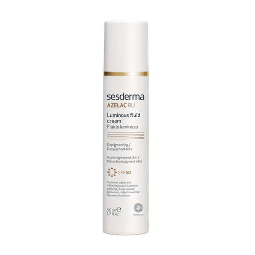 Sesderma AZELAC RU Luminous fluid cream SPF50 | Флюид для сияния кожи, 50 мл