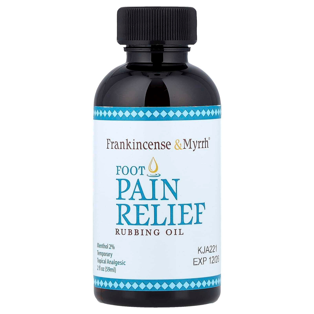 Frankincense & Myrrh, втирающее масло для облегчения боли в ногах, 59 мл (2 жидк. унции)