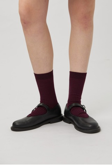 Носки из хлопка цвета бордо