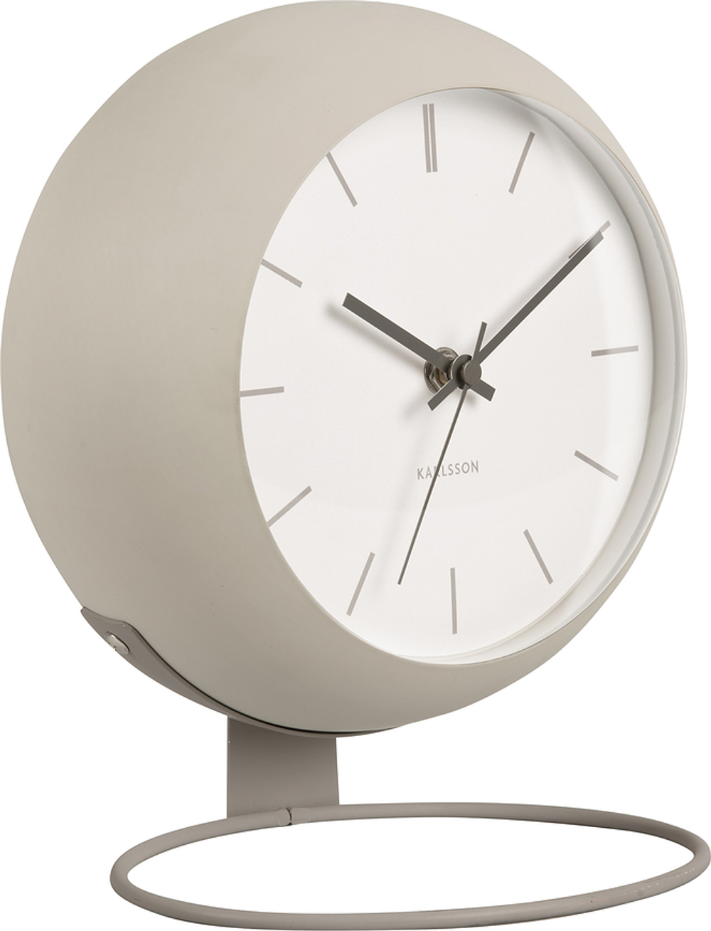 Настольные часы Karlsson Nirvana Globe, металл, 21 см, серые