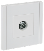 FORTE&PIANO Розетка TV проходная FP229 белый IEK