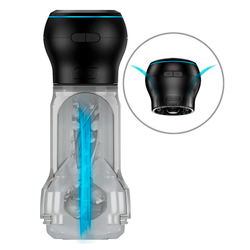 Набор Kiiroo: мастурбатор Feel Pocket Stroker Crystal + интерактивная насадка PowerBlow