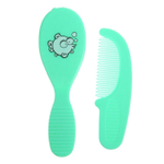 Расчёска детская + массажная щётка для волос, от 0 мес., цвет розовый, рисунок МИКС 1917369