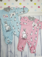 Комбинезон с царапками "Зайка в травке" (Карапуззики) (Размер: 62)