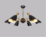Ceiling design lamp  Duke by Delightfull (6 lampshades,  Black)