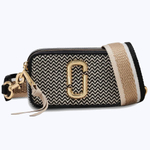 СУМКА MARC JACOBS THE MIXED MEDIA SNAPSHOT CROSSBODY BAG BLACK