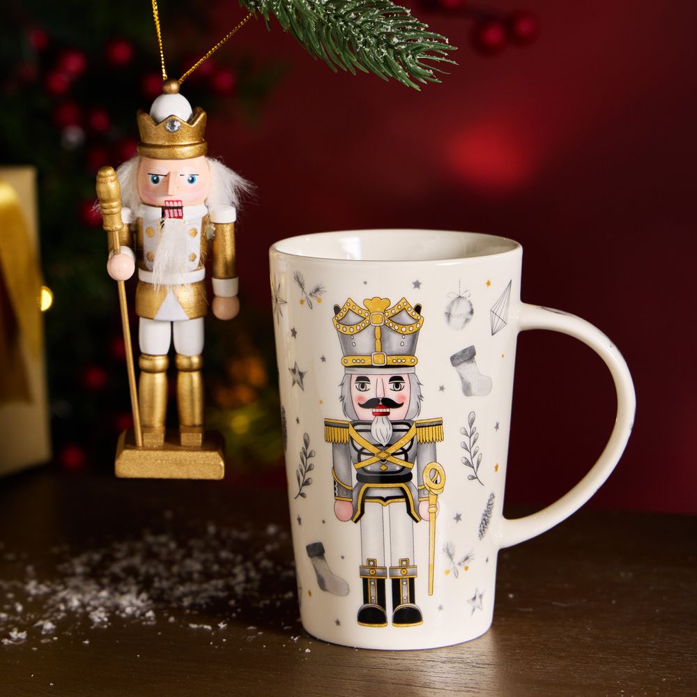 НАБОР ПОДАРОЧНЫЙ LEFARD "ЩЕЛКУНЧИК" (КРУЖКА 385 МЛ В КОМПЛЕКТЕ С ЁЛОЧНОЙ ИГРУШКОЙ)