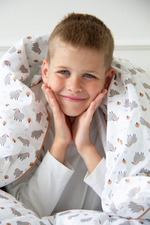 Комплект постельного белья «Серые овечки» (кант, сатин)