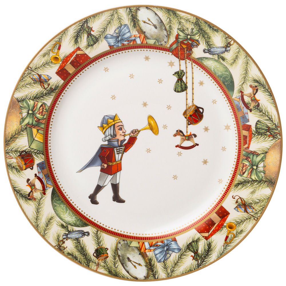 ТАРЕЛКА ЗАКУСОЧНАЯ LEFARD "ЩЕЛКУНЧИК" 20,5 СМ (КОР=18ШТ.)