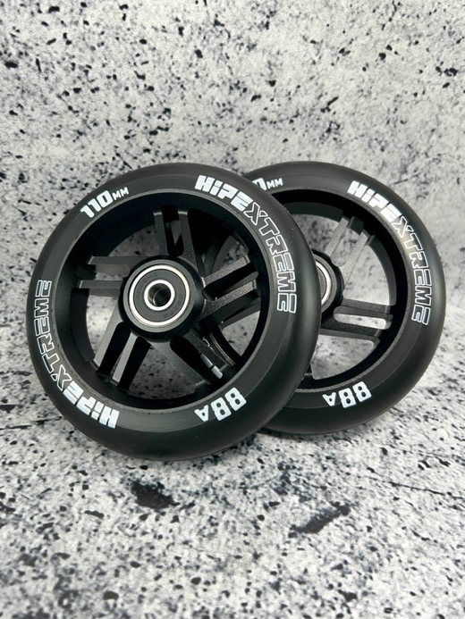 Набор колес HIPExtreme H5 110*24 мм, черный/черный