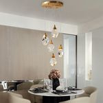 Подвесной светильник Crystal rock 5 gold