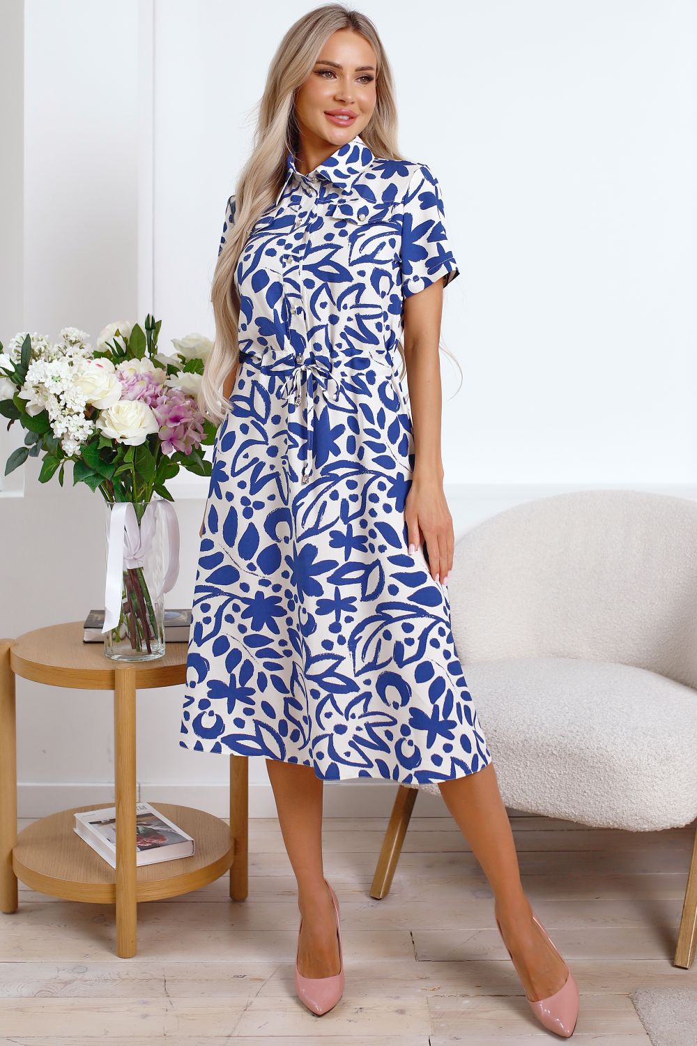 Платье Калипсо (синее) П15846-45М LT Collection