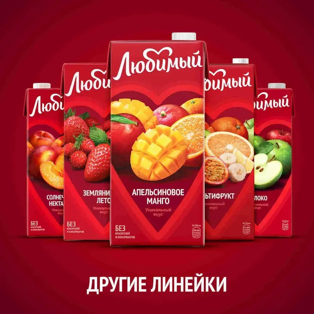 Напиток сокосодержащий Любимый Вишнёвая Черешня, 0,95 л