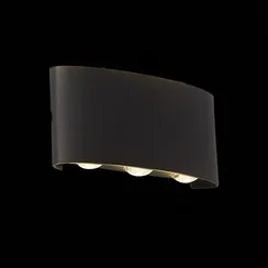 SL089.401.06 Светильник уличный настенный ST-Luce Черный кварцевый LED 6*1W 4000K BISELLO