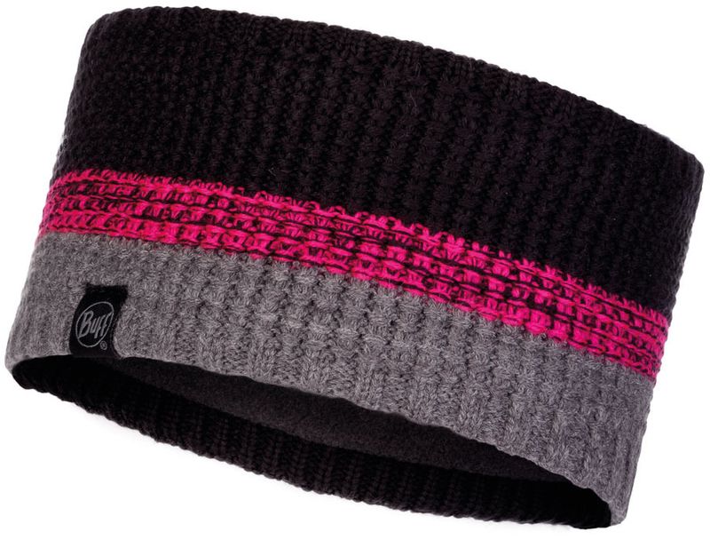 Вязаная повязка на голову Buff Headband Knitted Polar Alyona Melange Grey Фото 1
