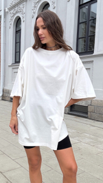 Футболка бойфренда, цвет молочный