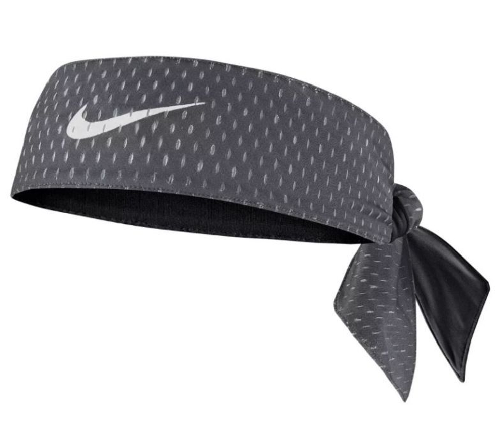 Бандана теннисная Nike Dri-Fit Head Tie Reversible M - iron grey/black/white