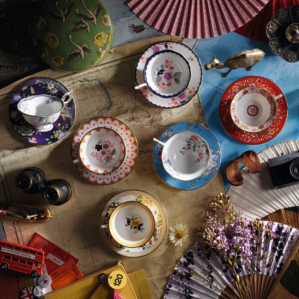 Wedgwood - Чашка Wonderlust с блюдцем 140мл для чая / артикул   40024023  / GTIN 701587315449