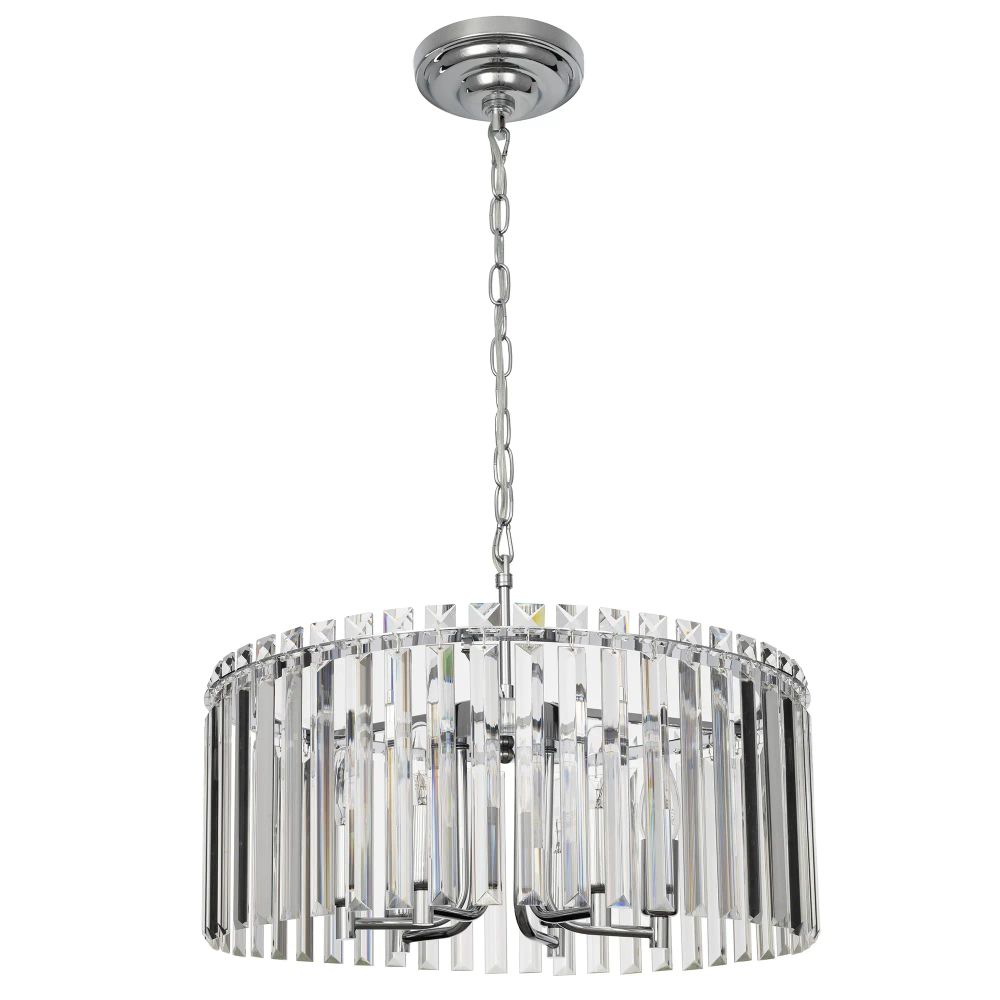 Citilux Джейн CL306161 Хрустальная подвесная люстра Хром