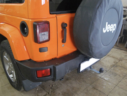 Фаркоп оцинкованный Galia J008A для Jeep Wrangler JK 2007-(паспорт и сертификат в комплекте)(без электрики)