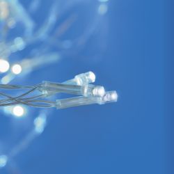 ULD-C1515-100-DTA WHITE IP20 Занавес светодиодный. 1.5х1.5м. 100 светодиодов. Белый свет. Провод прозрачный. TM Uniel