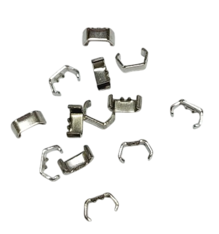 Ограничитель нижний для спиральной молнии, серебро