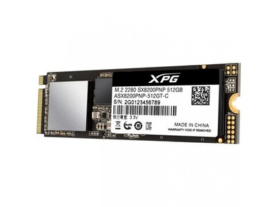 SSD накопитель ADATA XPG SX8200 Pro 512ГБ, M.2 2280, PCIe 3.0 x4, NVMe [ASX8200PNP-512GT-C]