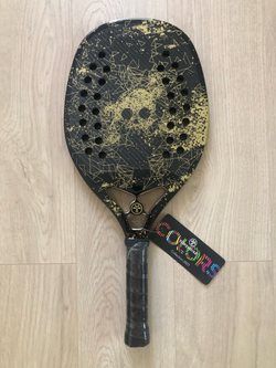 Ракетка BLACK DEATH DE LUXE золотая Turquoise с дополнительным нанесением «Rotor»