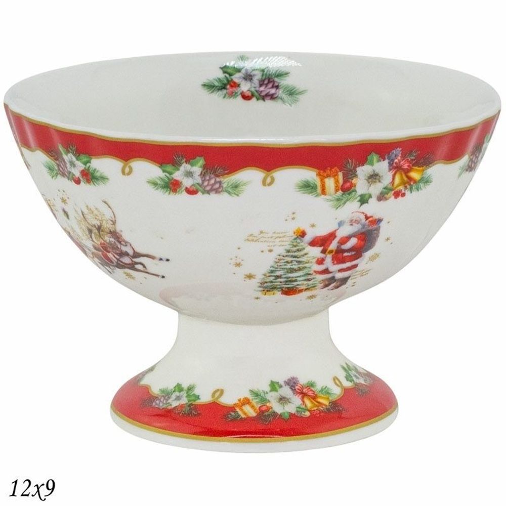 Lenardi 205-297 Креманка 12х9 см НОВЫЙ ГОД в под.уп.(х24)Фарфор