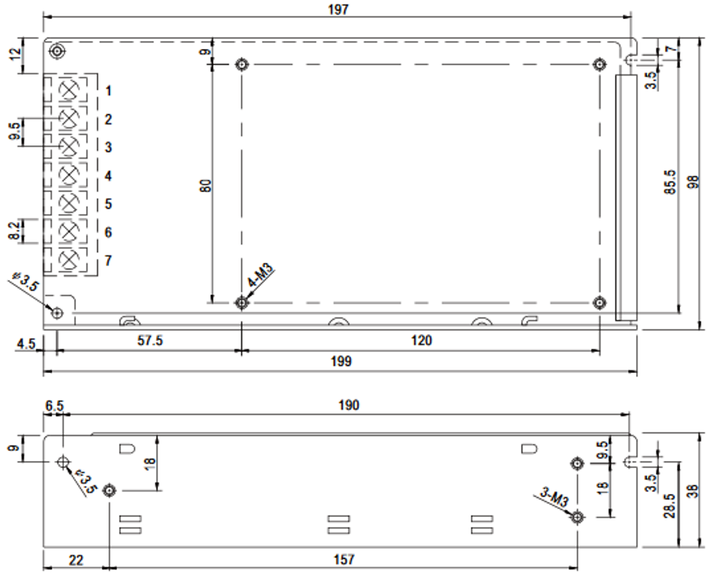 Преобразователь DC-DC модульный Mean Well SD-100D-12