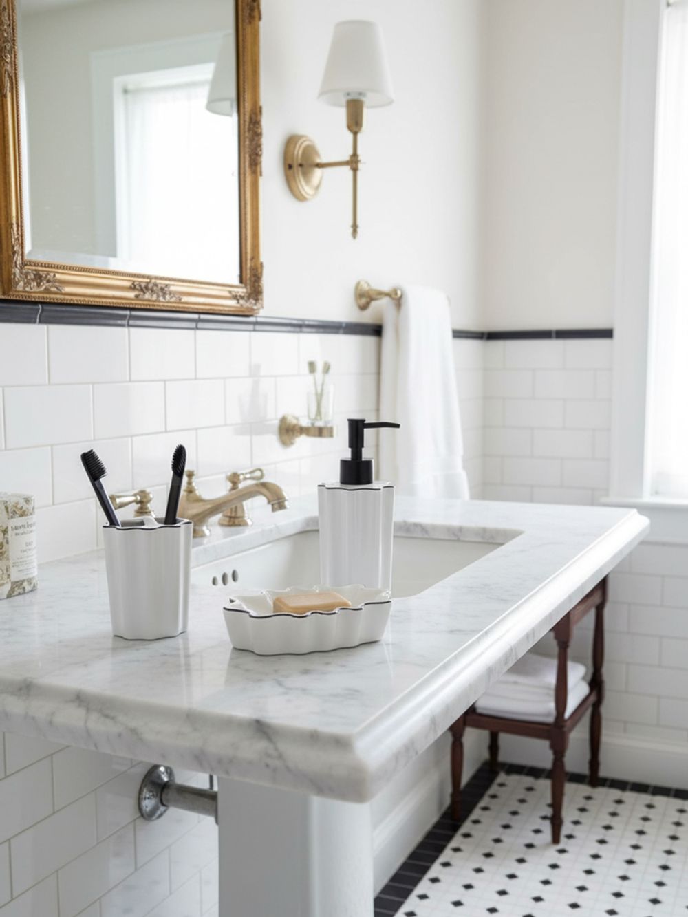 Мыльница Camellia, белая