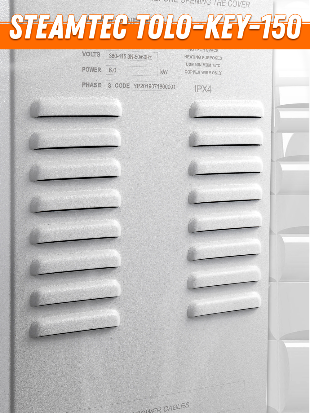 Steamtec TOLO KEY 150 - 15 кВт (ВЛАГОСТОЙКИЙ модуль управления), парогенератор для хамама и турецкой бани